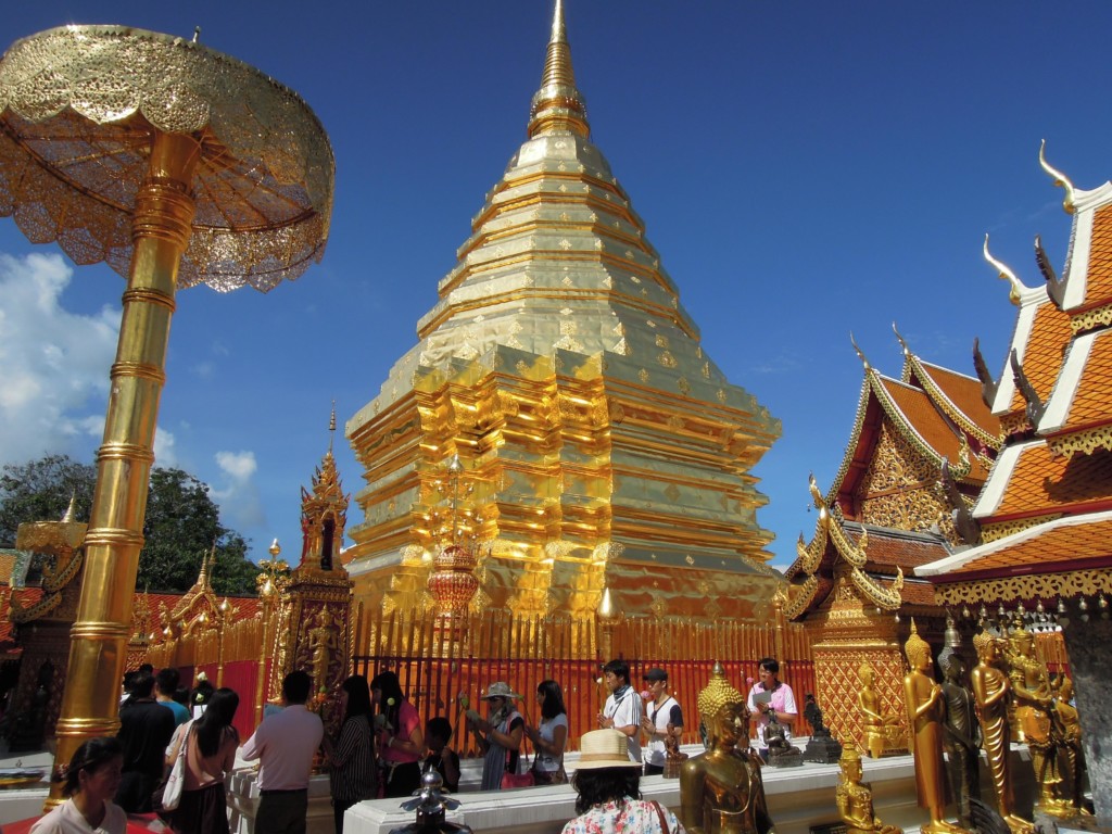 W świątyni Wat Phra That na górze Doi Suthep, fot. M. Lehrmann