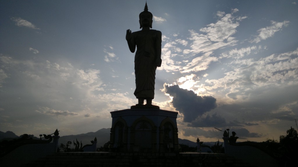 Statue of Buddha, Oudomxay, Laos, photo by Pep Puig